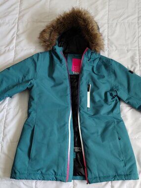 Women's MEDIUM PWDR ROOM 7k Waterproof Ski Snowboarding Colonial Blue Jacket